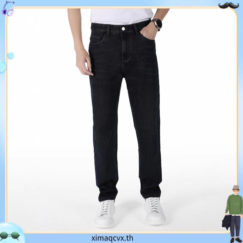 WRANGLER กางเกงยีนส์เอวต่ำทรงเข้ารูป SPENCER รุ่น WR WR84Z114 NAVY BLUE แรงเลอร์ กางเกงยีนส์ผู้ชาย ก