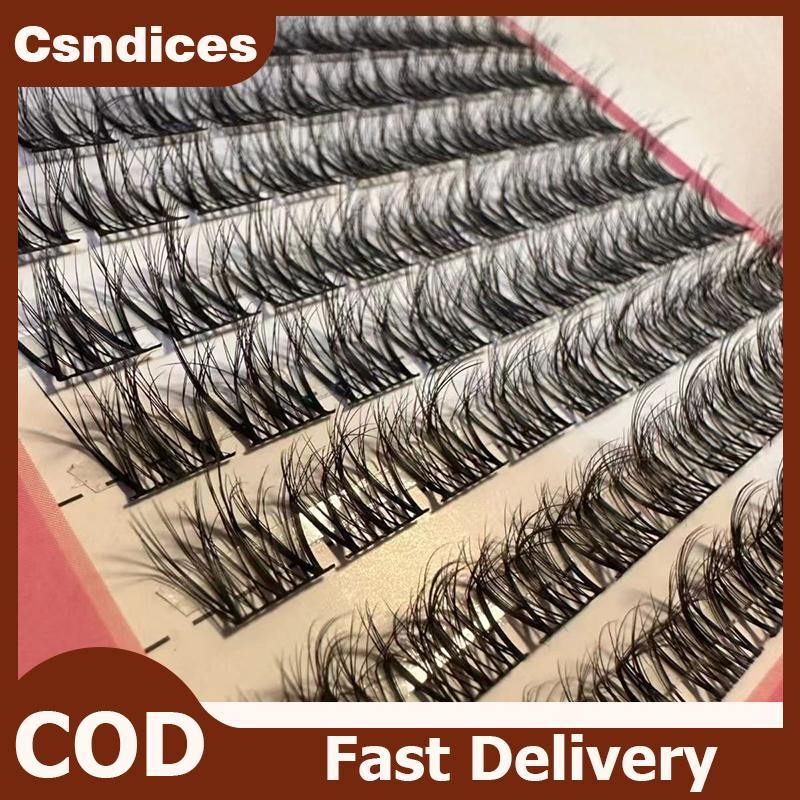 Csndices ธรรมชาติ Eye มังงะขนตาปลอม Cluster ขนตาปลอม Curling Up ยาวและ Thi Lashes ปริมาณผสมถาดธรรมชาติ Lashes TH