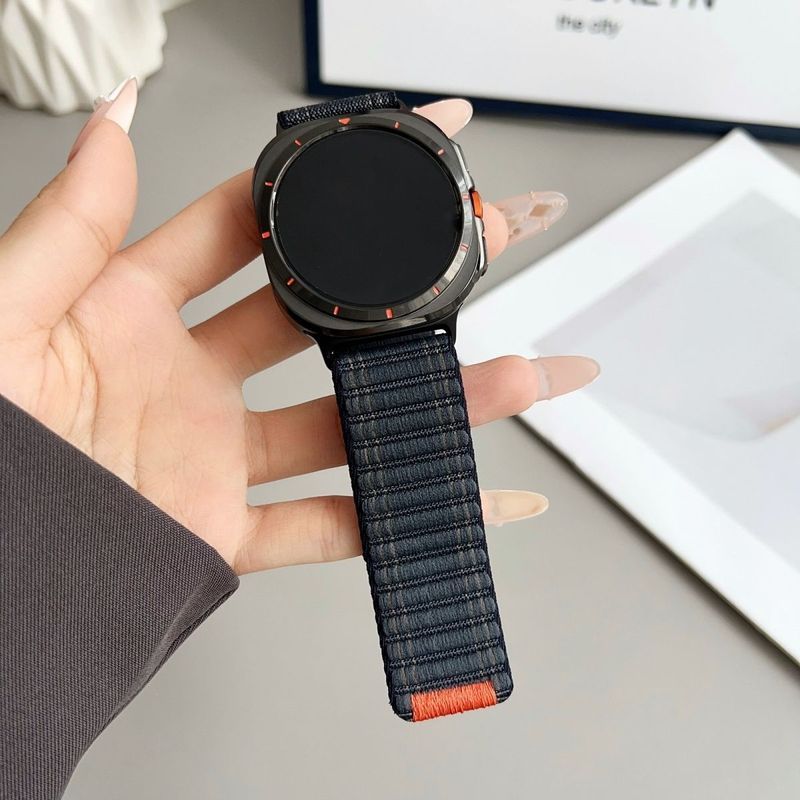 Band สําหรับ Samsung Galaxy Watch Ultra 47 มม.ไนลอน Loop Band กีฬาสร้อยข้อมือ Samsung นาฬิกา Ultra L
