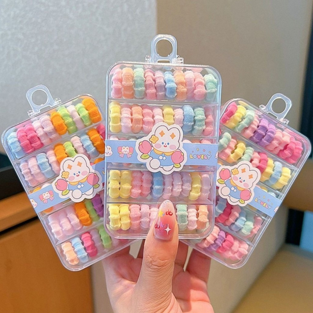 ยางรัดผมเด็ก เกลียวไม่เจ็บ ยืดหยุ่นสูง ทนทาน สําหรับนิ้วหัวแม่มือ