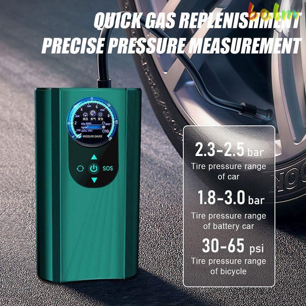 BALM รถ Inflator ปั๊มอัตโนมัติจอแสดงผล LCD ไฟฟ้า Inflator Tyre Inflator