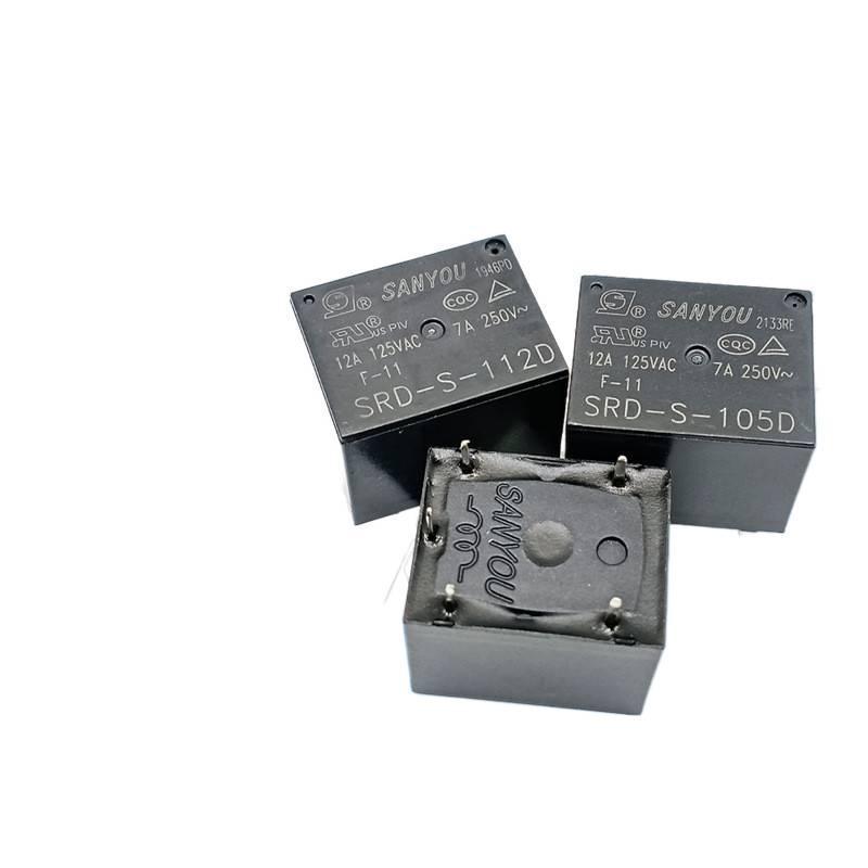 5PCS SRD-S-105D เดิม Sanyou รีเลย์ SRD-S-112D หนึ่งชุดการแปลง 5 PIN 10A SRD-S-124D 5/12/24V