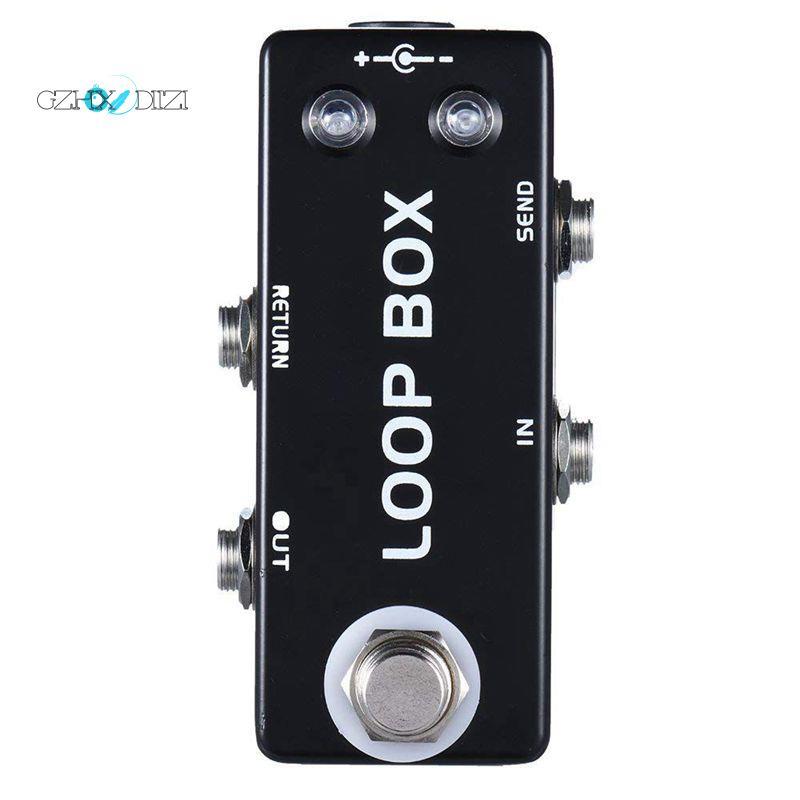 GzhxdiiziMosky Mini Guitar Effect Pedal Loop Box Switcher Channel Selection True Bypass