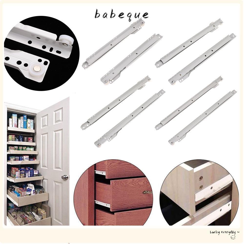 BABEQUE 1 คู่สองรางตู้หนาทนทานเสื้อผ้าโต๊ะคอมพิวเตอร์ Chute