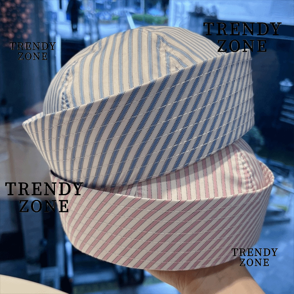 TRENDYZONE หมวกกะลาสีคอสเพลย์, หมวกการแสดงบนเวทีลายทางที่สะดวกสบาย, หมวกเบเร่ต์น้ําหนักเบาบางระบายอากาศได้แฟชั่น