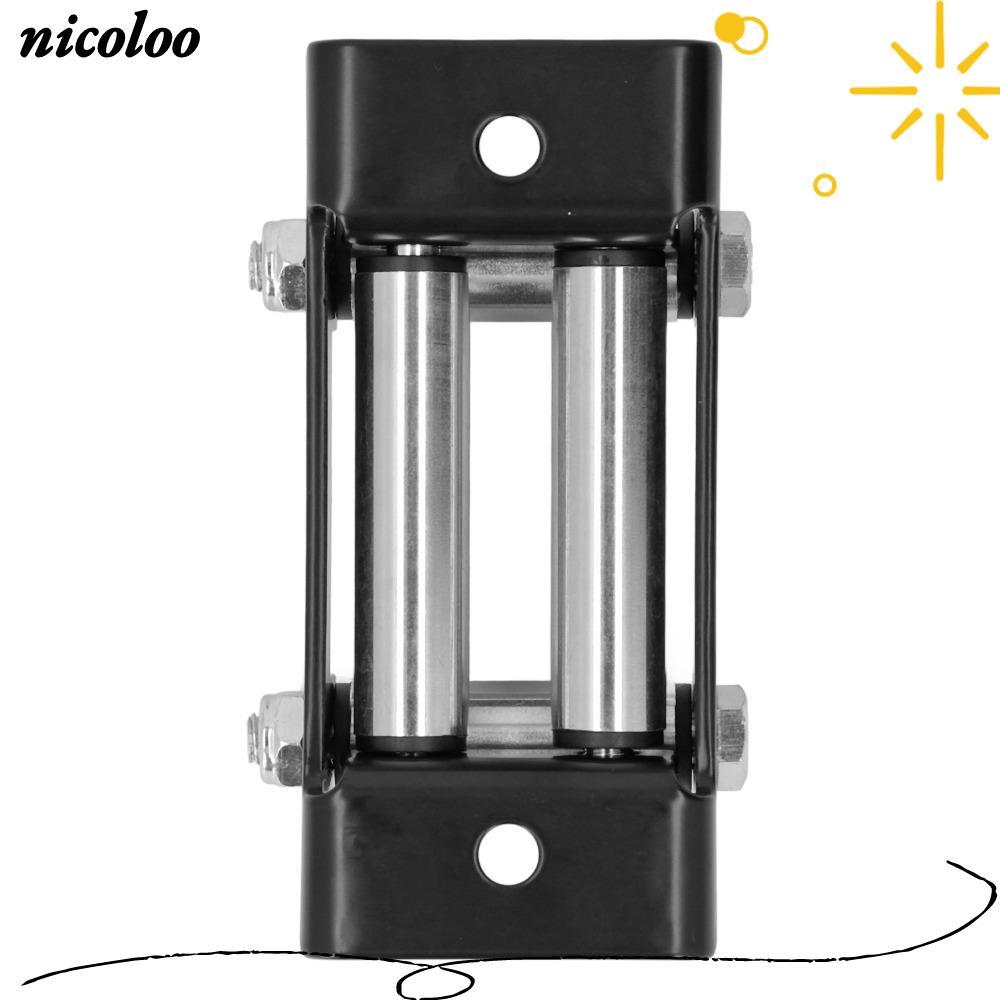 NICOLOO Winch Roller Fairlead, High Strength Steel Nut Disassembly Roller Fairlead, ทนทาน Universal 