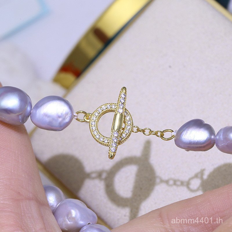 การเชื่อมต่อลูกปัด Baroque Pure Buckle สร้อยข้อมือ s925 เงินหัวเข็มขัด diy วงกลมอุปกรณ์เสริม ot สร้อ