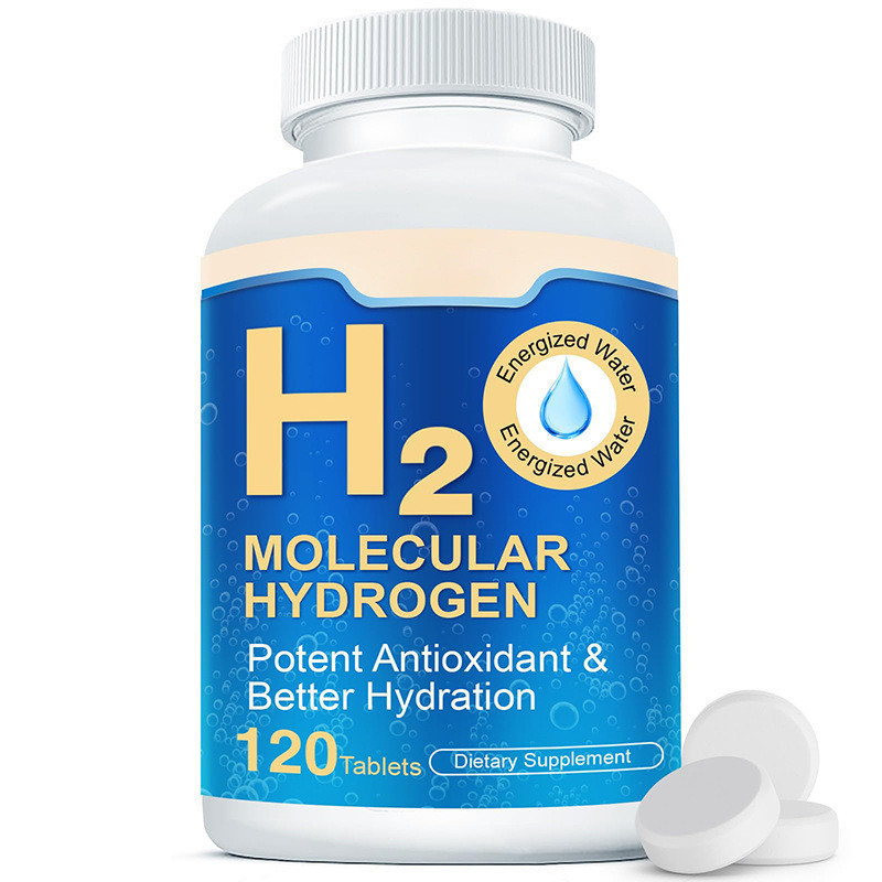 H2 เม็ดน้ําไฮโดรเจน (โมเลกุลไฮโดรเจนเม็ดฟู่) แพ็ค 120-Count | อาหารเสริมไฮโดรเจน | ผลิตภัณฑ์เสริมอาหาร  In Stock & Best-Selling