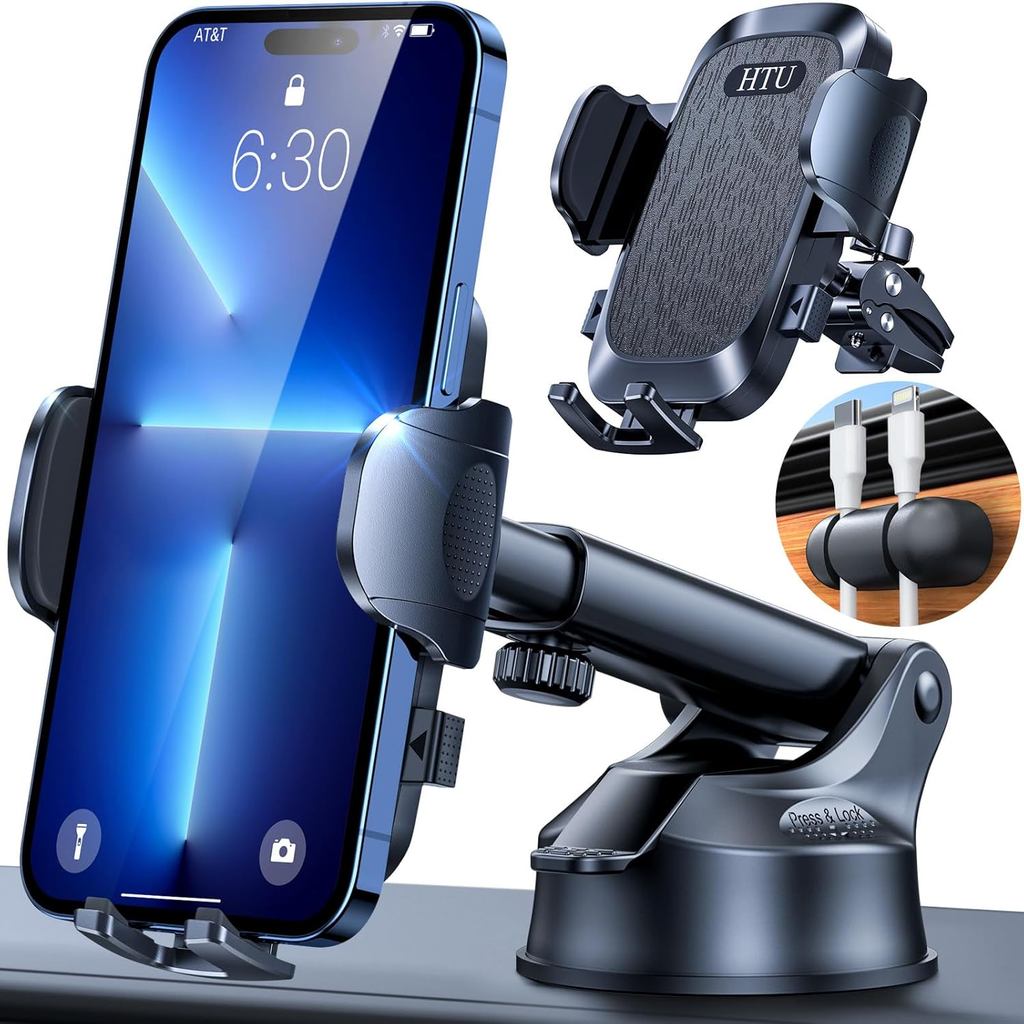 HTU 98 + LBS Strongest ดูด & ทหาร-เกรด Ultimate รถโทรศัพท์ MountPatent & ความปลอดภัย Certs โทรศัพท์ม