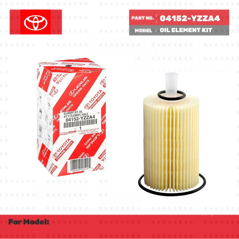 04152-YZZA4 ชุดองค์ประกอบน้ํามัน Toyota สําหรับ Fortuner, Land cruiser URJ202 VDJ200
