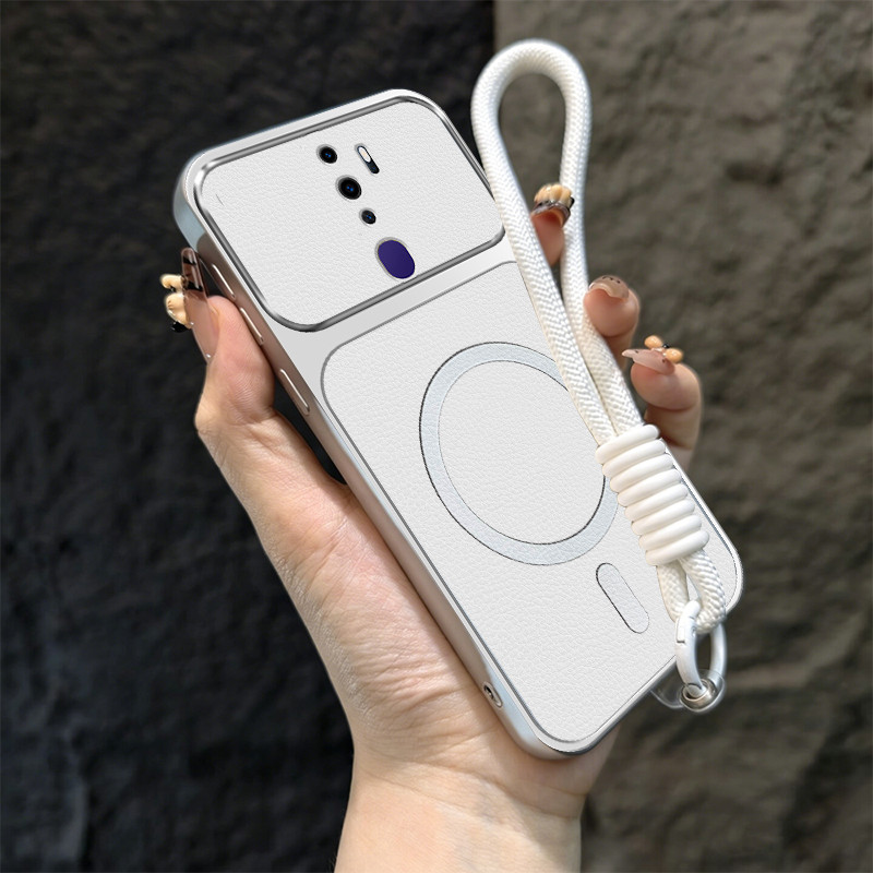 PBZZ สําหรับ OPPO A5 2020 a9 2020 F11 เคสโทรศัพท์ Softcase ซิลิโคนกันกระแทกออกแบบใหม่ความงามพร้อมเชือกเส้นเล็กสําหรับสาวแม่เหล็ก TBDTBS1