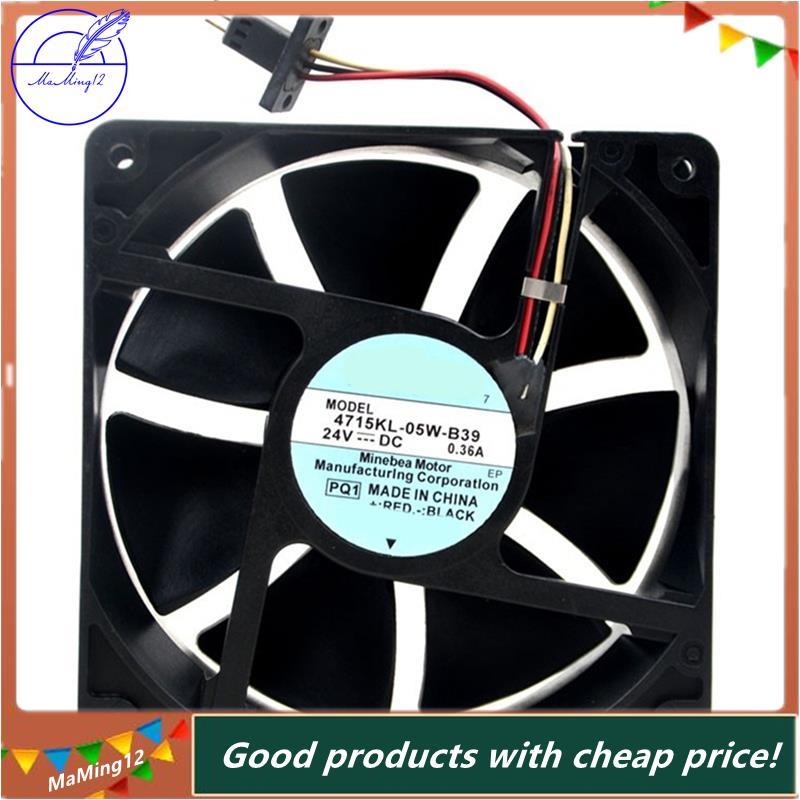 [MaMing] สําหรับ NMB-MAT 4715KL-05W-B39 PQ1 พัดลมระบายความร้อน DC 24V 3 สาย 0.36A