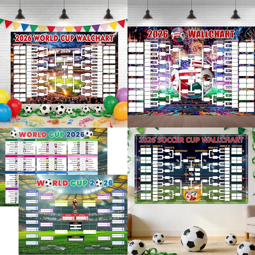 World Cup Game Schedule Poster พื้นหลัง 2026 Meijiamo Football Championship Party Vinyl