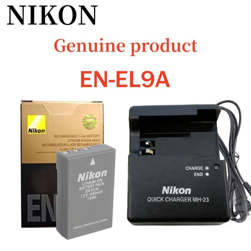 【NIKON Genuine product】NIKON Digital Camera Battery EN-EL9a   MH-23 Battery+Charger