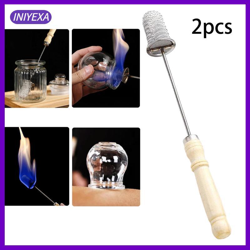 [Iniyexa] Vacuum Cupping Stick 24.5 ซม. สแตนเลสสตีล Body Therapy Rods Cupping Set อุปกรณ์เสริมสําหรั