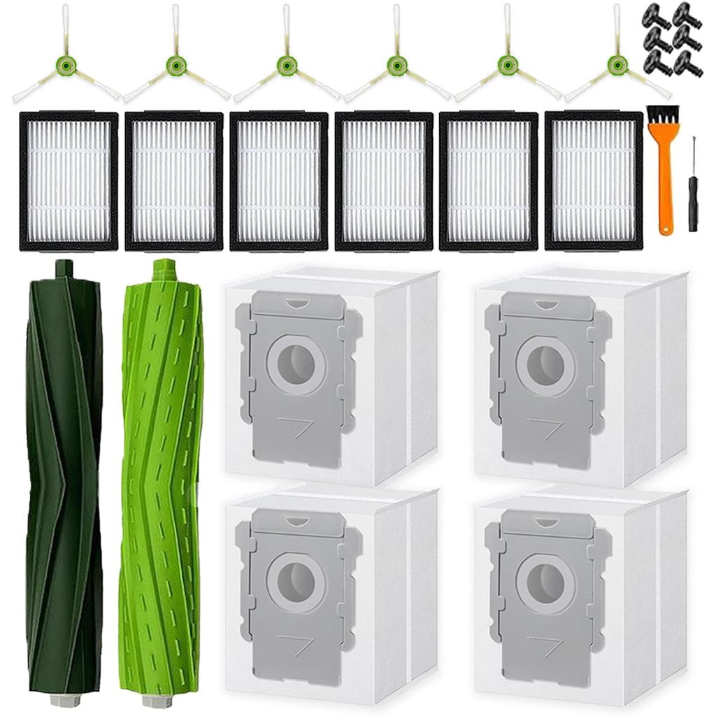 19 แพ็คอะไหล่ทดแทน เหมาะสําหรับ iRobot Roomba i3 i3+ i7 i7+ J7 J7+ i5 i5+ i4+ j5 j5+ i6 i8 E7 i&E&J 