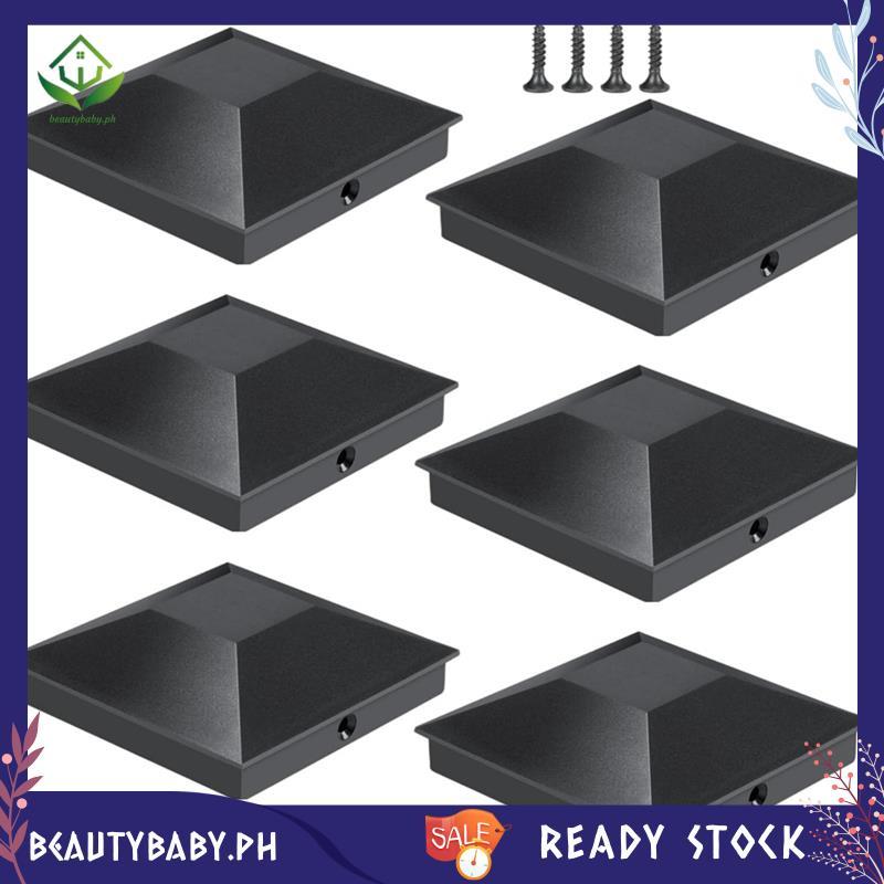 [beautybaby.ph] (3.5X3.5) Wood Fence Post Caps 6pcs Deck Post Caps สําหรับ Post Caps Cover