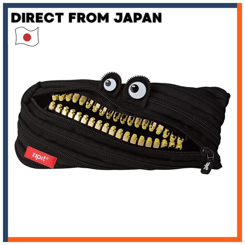 Zipit Pen Case Grills Monster Pouch Mr Bell Black