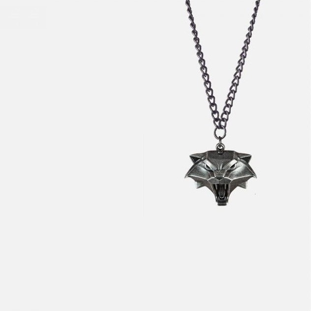 คอสเพลย์สินค้าเกม: The Witcher 3 cat faction cat head badge จี้สร้อยคอ, อะนิเมะตุ๊กตา, hoodie chain