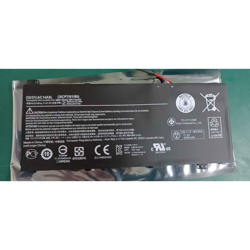 For Acer Aspire VN7-591G VN7-791G VN-571G AC14A8L computer battery