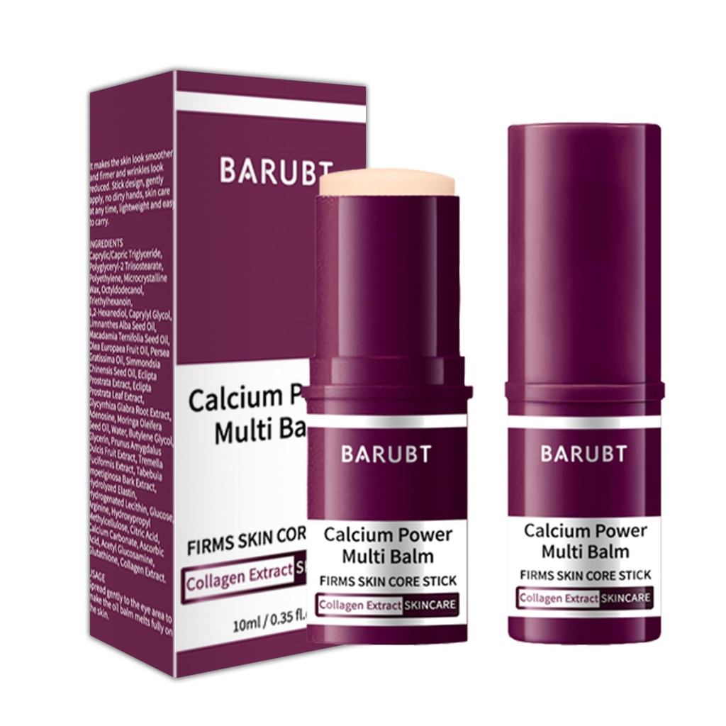 Calcium Multi-Balm Stick (2-Pack) - สูตรต่อต้านวัยเกาหลีสําหรับผิวหน้า ดวงตา และคอ - Hydrating Firmi
