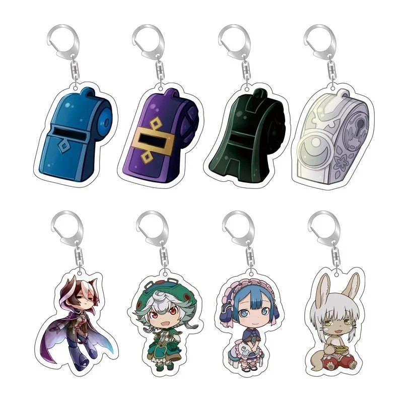 พวงกุญแจ Made in Abyss อะนิเมะ micha รูปแตรอะคริลิค Nanachi Bondrewd อุปกรณ์เสริมสําหรับแขวนกระเป๋าเ