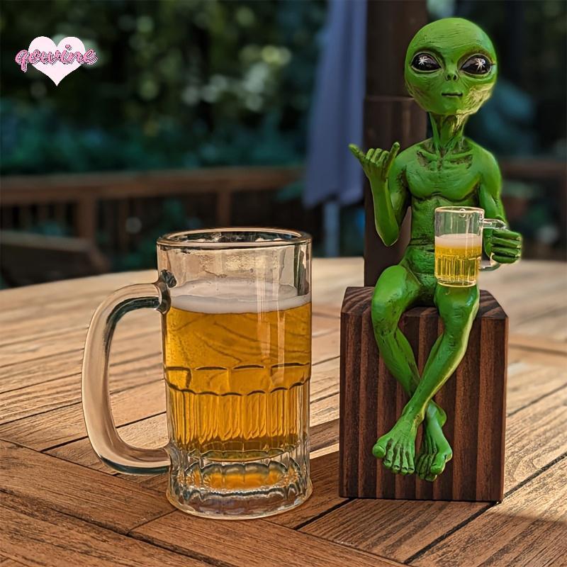 [qowine] Alien เรซิ่นรูปปั้นเครื่องประดับ Alien Garden ประติมากรรมและรูปปั้น Yard Best Art Decor สําหรับในร่มกลางแจ้งบ้านหรือสํานักงานสะสมตุ๊กตาของขวัญ TH
