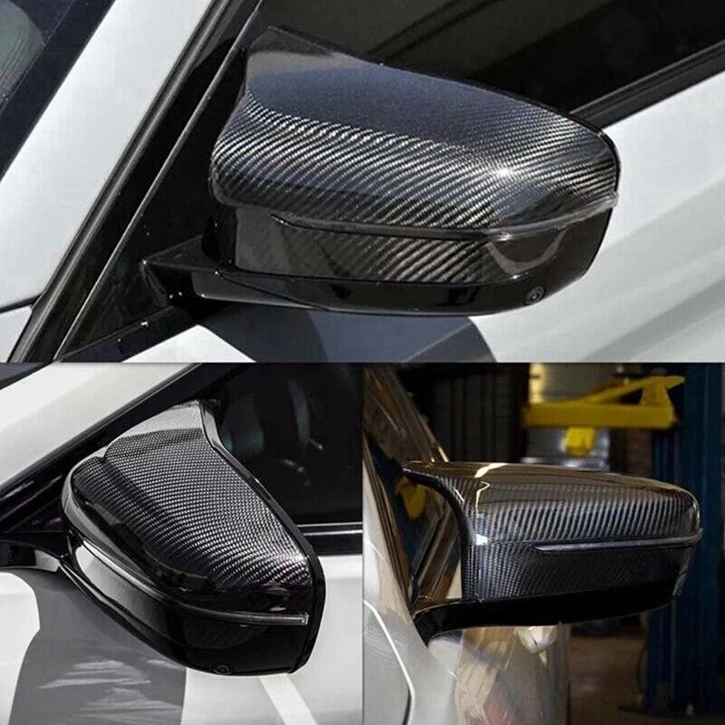 สําหรับ BMW F90 M5 F91 F92 M8 2018-2022 คาร์บอนไฟเบอร์อะไหล่กระจกมองหลังกระจกย้อนกลับสติกเกอร์เพิ่ม