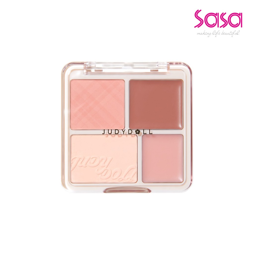 Judydoll 2 in 1 Blush Highlight Palette (04) (1pc)