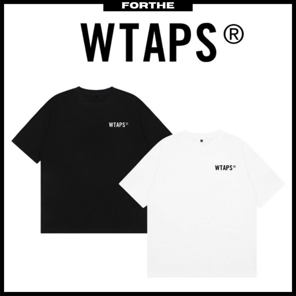 WTAPS โลโก้ขนาดเล็กเสื้อยืด 100% ผ้าฝ้ายหนักเสื้อยืดขนาดใหญ่พิมพ์ Wtaps Tee Mens Casual เสื้อยืด Str