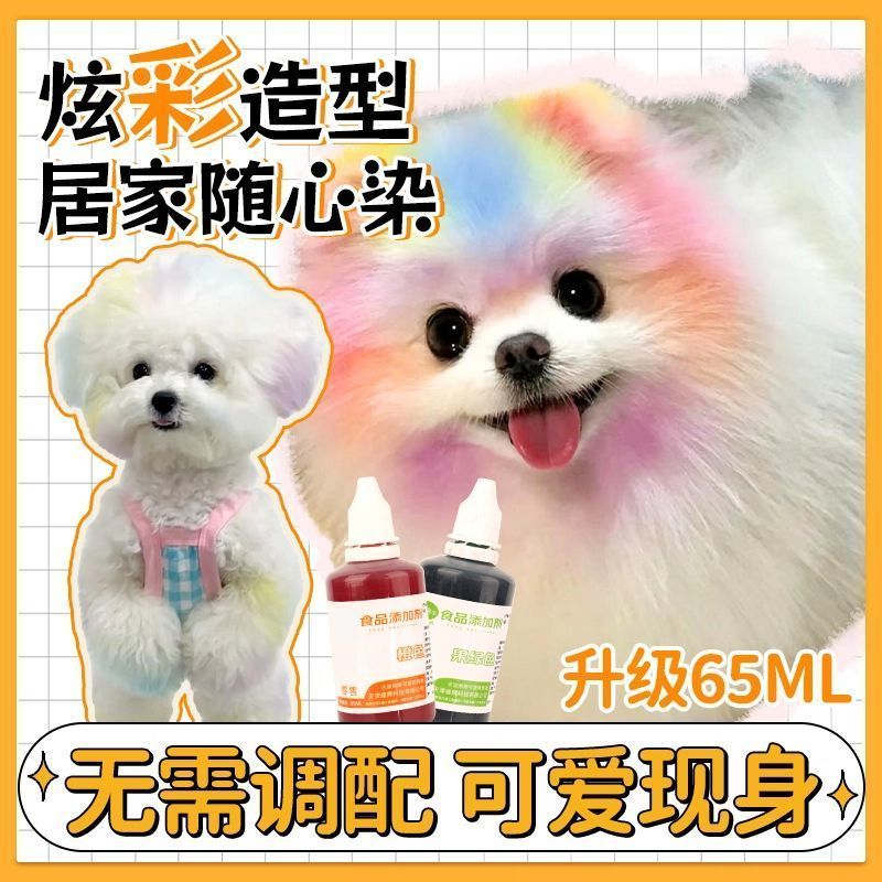 Pet Hair Dyeing Agent Beginner Starter Coloring Water-Based Hair Dyeing High-Value Rainbow Dog Dispo