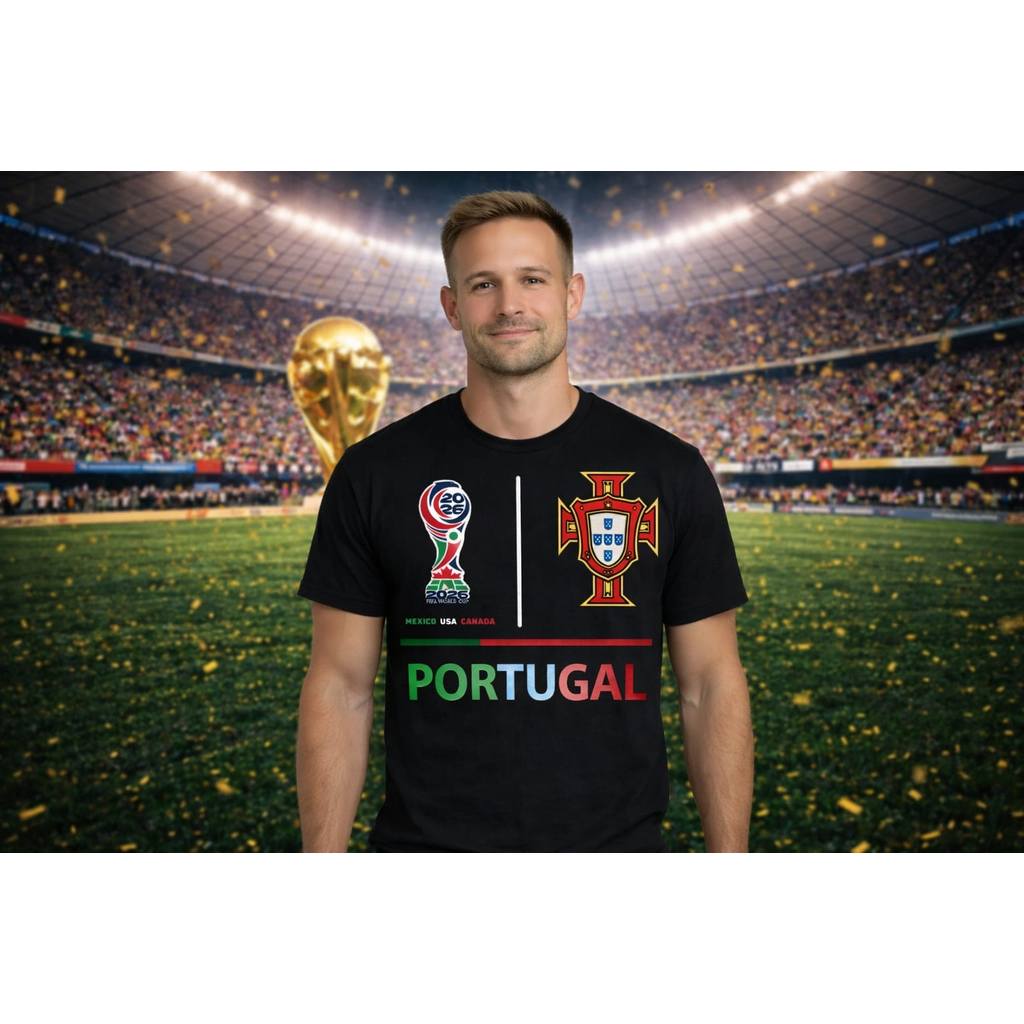 2026 เสื้อยืด FIFA World Cup KAOS BOLA PIALA DUNIA 2026/BAJU BOLA / ทีม PORTUGAL