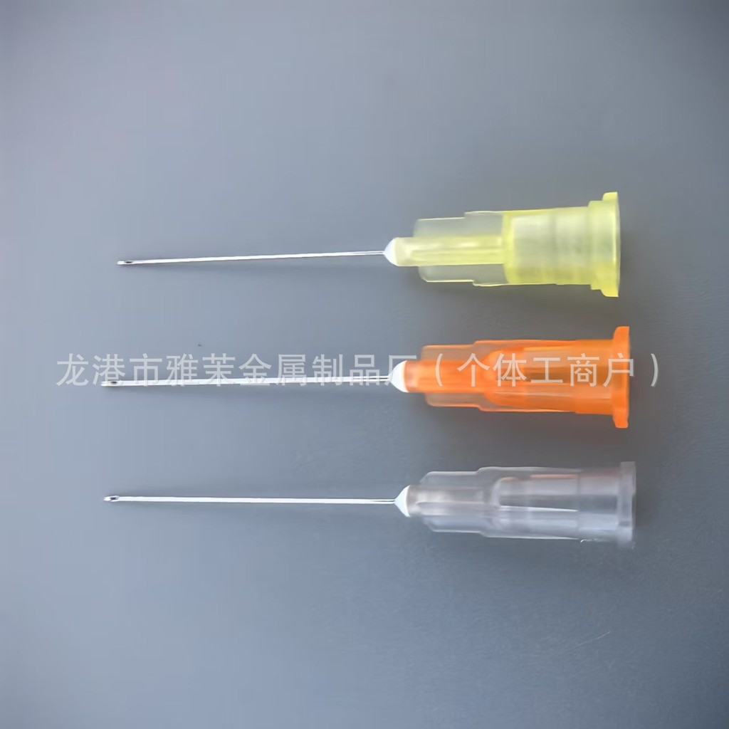 การค้าต่างประเทศทันตกรรมล้างเข็มแบนเข็มโค้ง 18G19G20G22G25G Single Double Hole Side Hole Side Cuttin