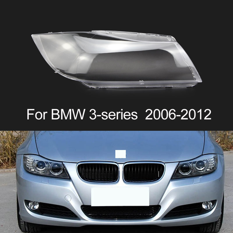 ไฟหน้ารถ Shade Xenon ไฟหน้าเลนส์ใสฝาครอบ Fit สําหรับ BMW 3-Series E90 E91 2006 - 2012 Facelift รถอุป