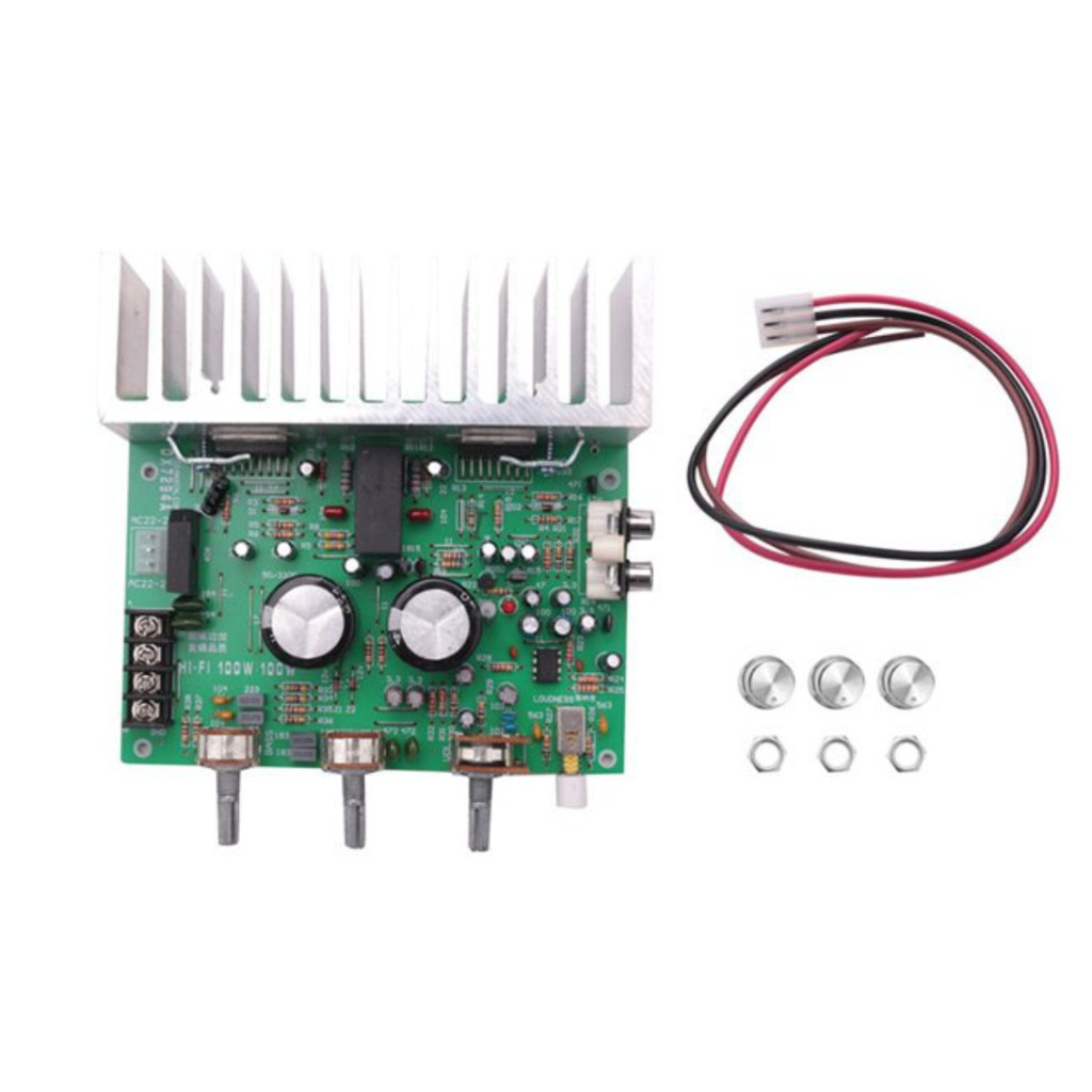 ใหม่ DX-7293 Original TDA7293 2.0 100W + 100W Bass Enhanced High Power Amplifier Board Audio Convert