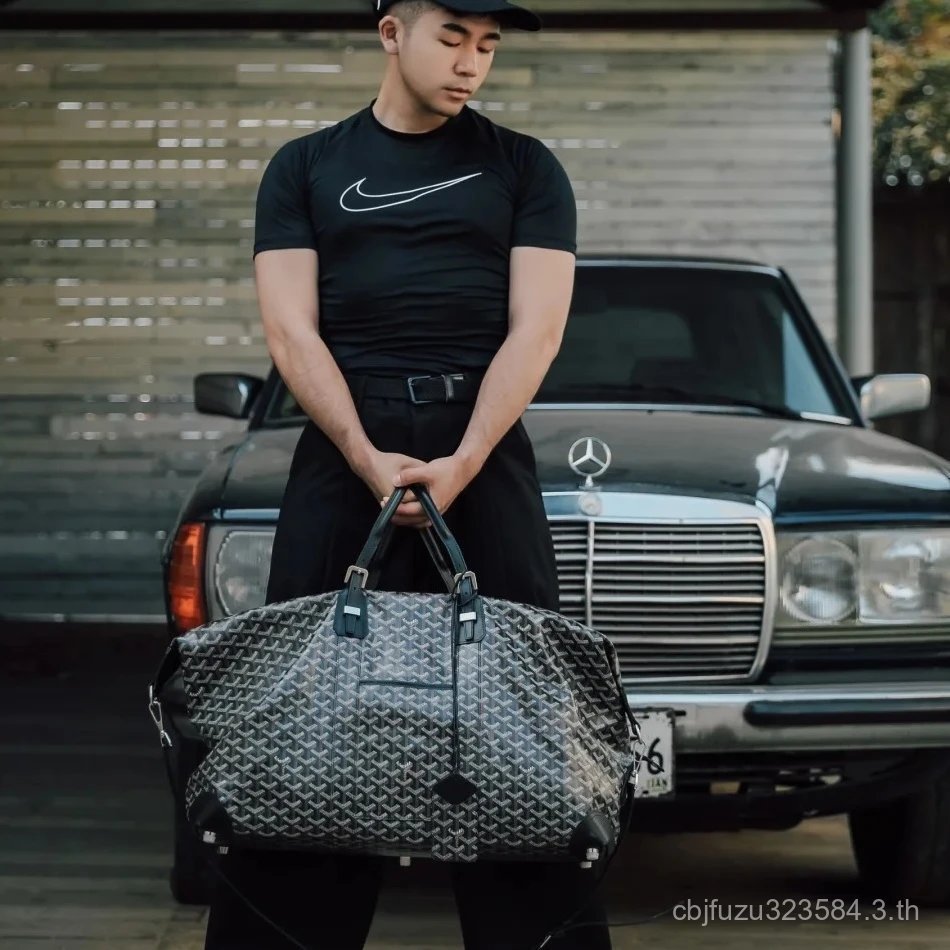 กระเป๋าเดินทาง Goyard Dog Tooth Bag สินค้าใหม่ แบบ.Zip เปิดปิด กระเป๋าถือ Messenger สำหรับทั้งผู้ชาย