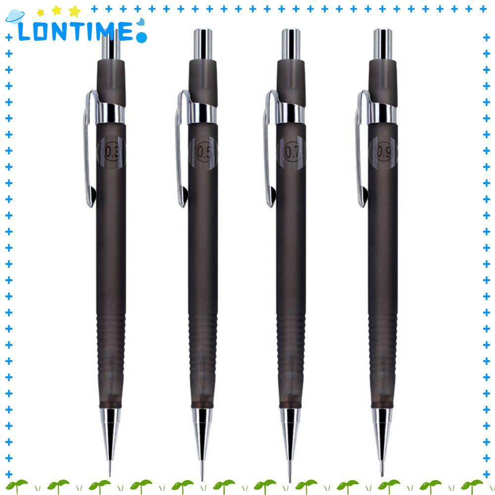 LONTIME ดินสออัตโนมัติ ยางลบในตัว 0.3/0.5/0.7/0.9 มม. ดินสอกด Soft Grip Propelling ดินสอ สํานักงานโรงเรียน