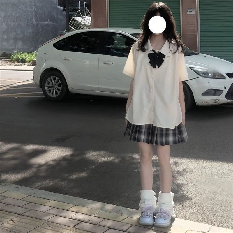 Jk Top jk Uniform ของแท้สไตล์ Preppy นักเรียนหญิงตุ๊กตาน่ารัก Japanese-Made School Supply Campus One
