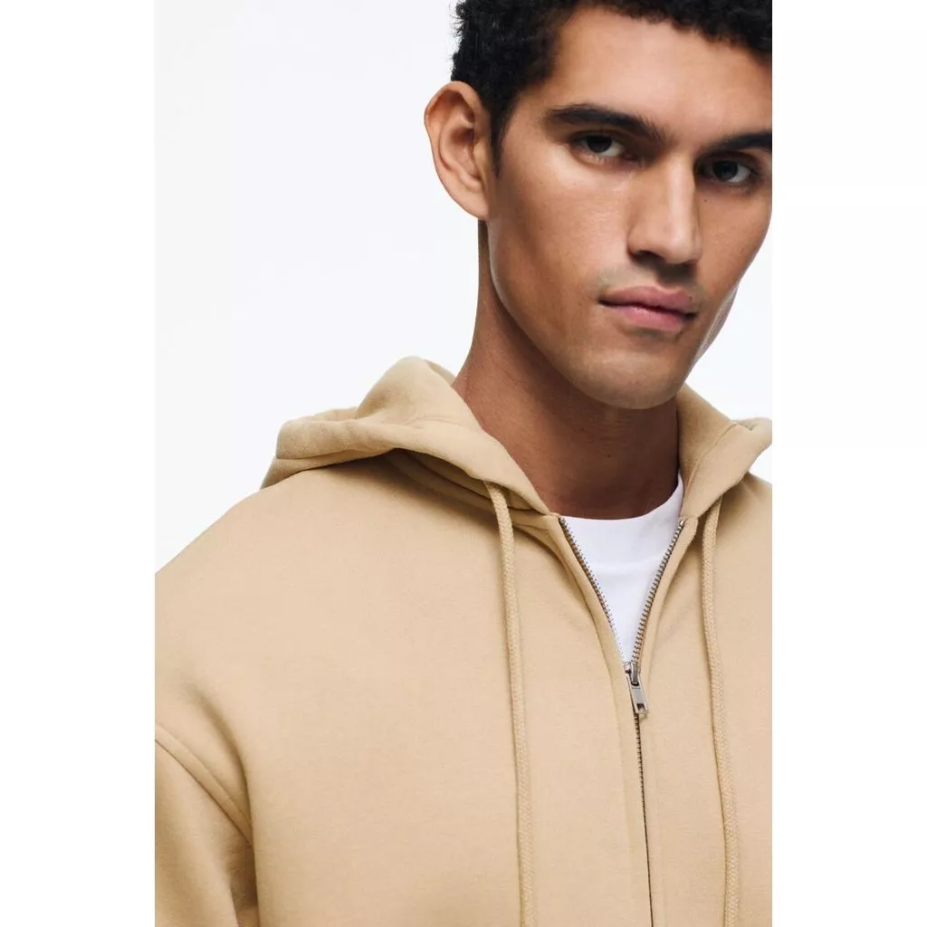 H&M(เอชแอนด์เอ็ม) ฮู้ดดี้แบบหลวม สวมใส่สบาย ซิปด้านหน้า Men Loose Fit Zip-through hoodie 1308010_5