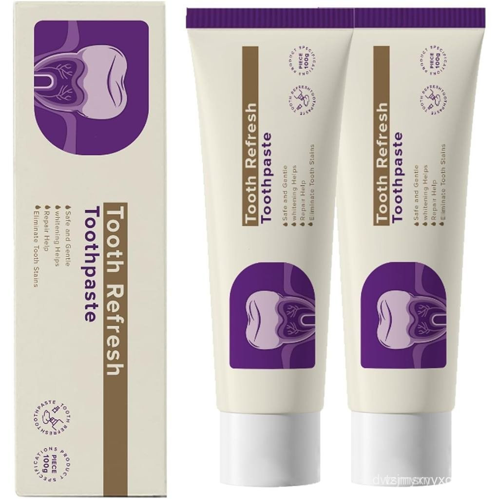 Tooth Refresh Toothpaste, Fresh Breath Whitening Toothpaste, Oral Care & Enamel Repair, Helps Remove