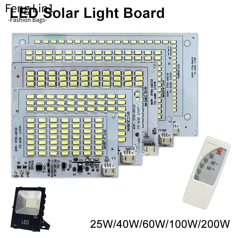 FLIN แผงแหล่งกําเนิดแสง 1 ชิ้น, บอร์ดไฟ LED แสงสีขาว SMD5730, ความสว่างสูง 25/40/60/100/250W พร้อมรีโมทคอนโทรล Floodlight