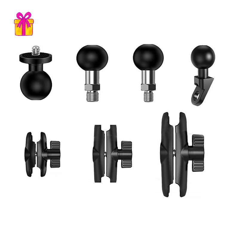 [INTH] อลูมิเนียมอัลลอยด์ Double Soet Arm สําหรับ 25 มม./1 นิ้ว Ball Head Holder Mount Clamp สําหรับจักรยานรถจักรยานยนต์กล้อง Extension Arm [ดีกว่า]