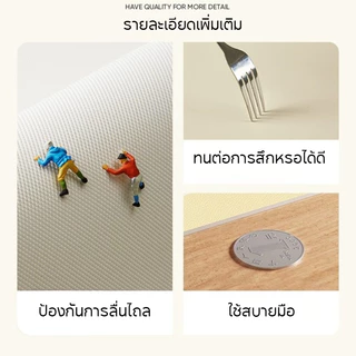 COD แผ่นรองเมาส์ แผ่นรองโต๊ะขนาดใหญ่ วัสดุ PU กันน้ำ แผ่นรองคีย์บอร์ดและเมาส์ ลายน่ารัก