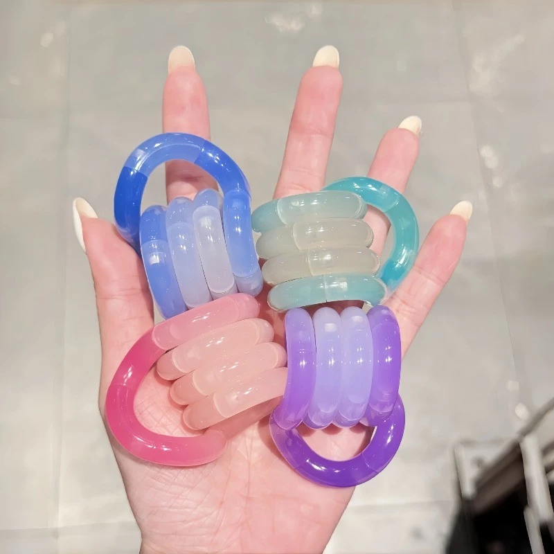 Electroplated คริสตัล Twist เชือกอุณหภูมิเปลี่ยนสี Fidget ของเล่นความเครียดบรรเทาสมองการฝึกอบรม Sensory ของเล่นสําหรับเด็กผู้ใหญ่