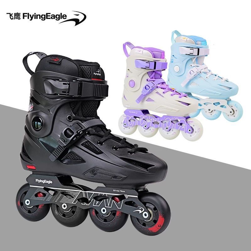 Flying Eagle Roller Skates FBS Skates ผู้ใหญ่แฟนซีอินไลน์ Roller Skates แบนดอกไม้รองเท้าผู้ชายผู้หญิ