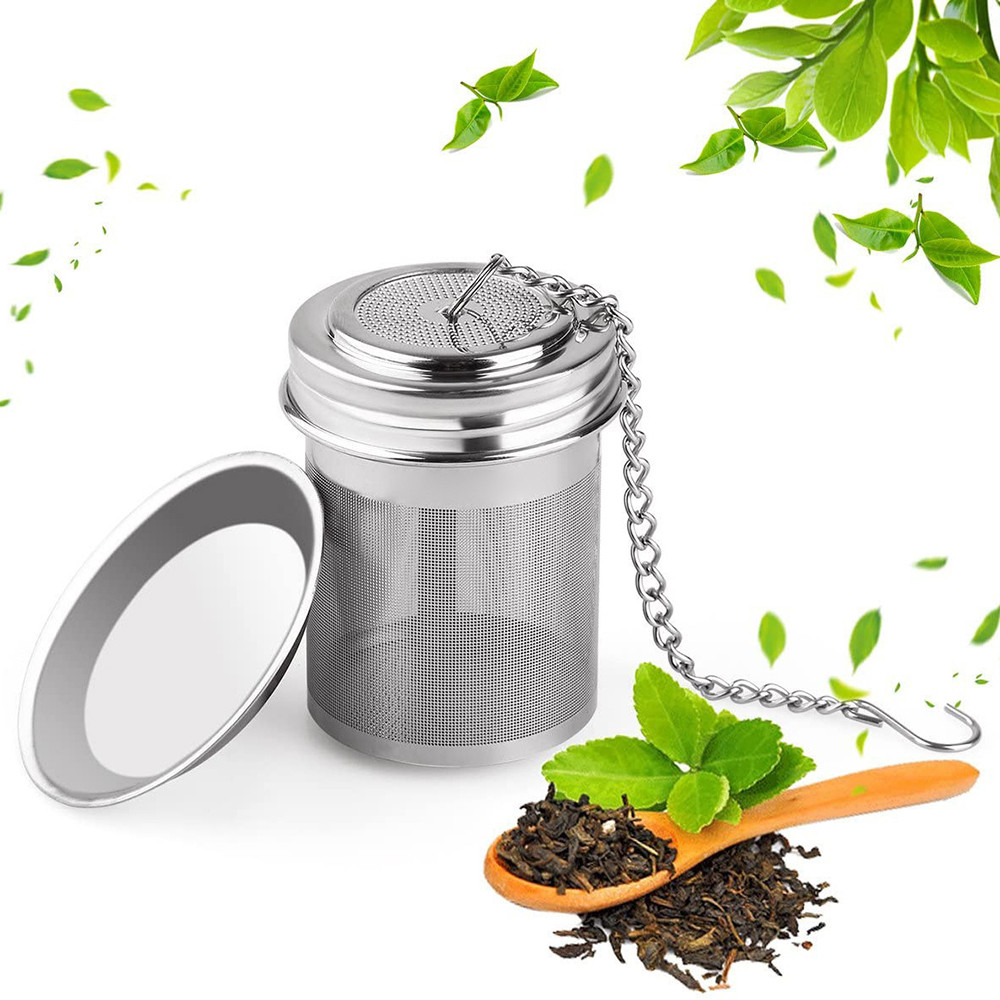 Creative 304 สแตนเลสใบชา Infuser กรองเครื่องเทศสมุนไพรกาน้ําชาReusableตาข่ายกรองอุปกรณ์ครัวบ้าน