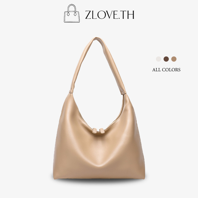 ZLOVE กระเป๋าสะพายสุภาพสตรี ความจุสูง วินเทจเรียบง่าย พักผ่อน สีทึบ กันน้ำและสวมใส่ได้ น้ำหนักเบา