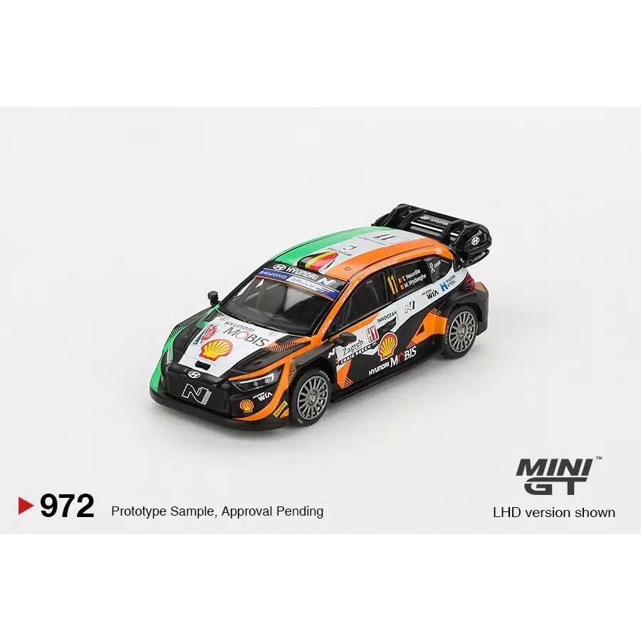 MINI GT No.972 Hyundai i20 N Rally1 #11 2023 Rally Croatia  Power Stage Winner MGT00972