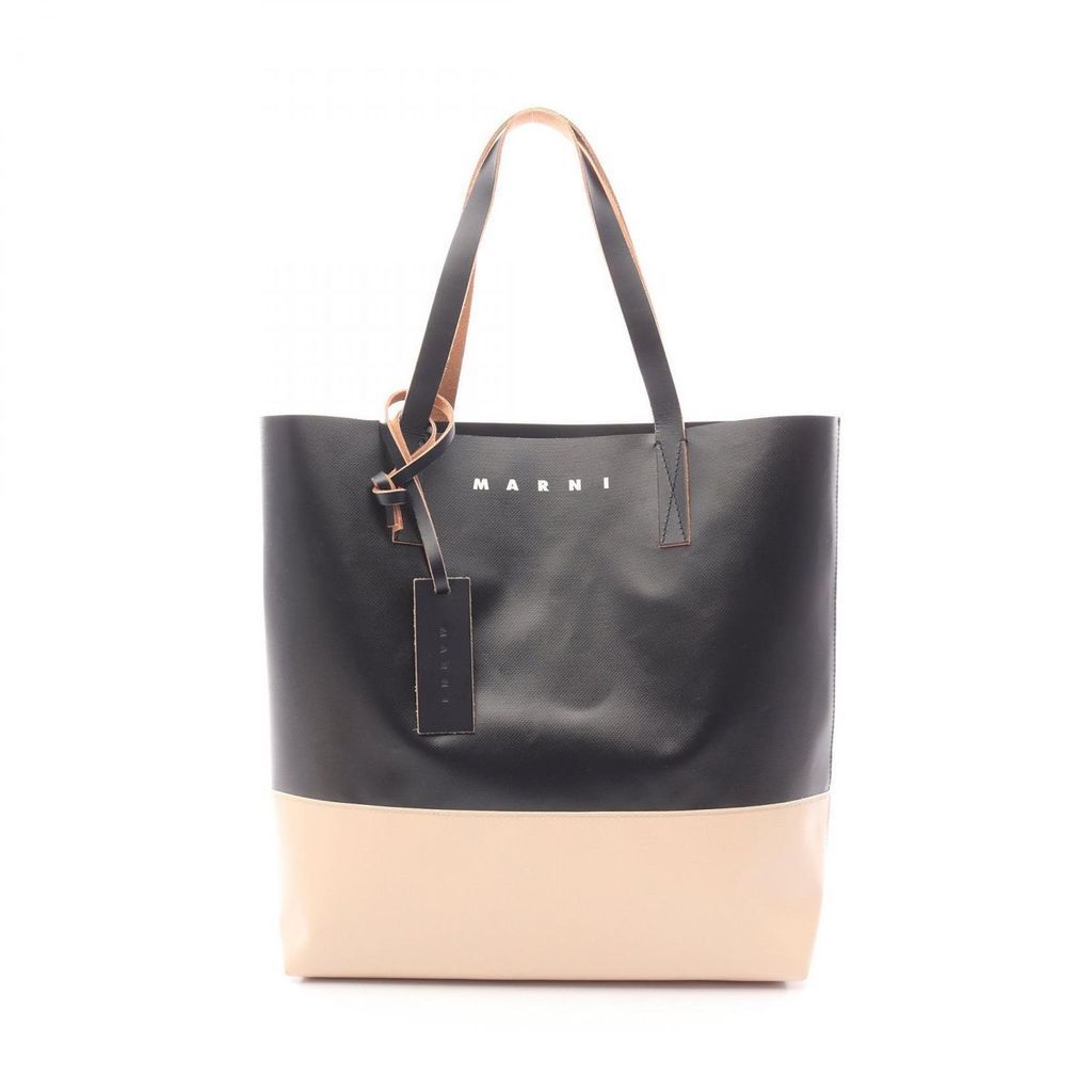 Marni Tote Bag Purse Canvas Leather Used