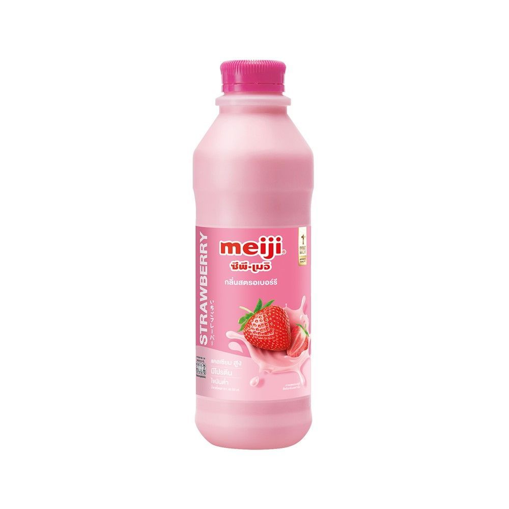 [สินค้าส่งด่วน] เมจิ นมสดรสสตรอเบอรี่ 830 มล. MEIJI MILK STRAWBERRY 830 ML